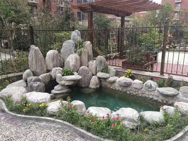 高石碑镇家庭庭院水景设计